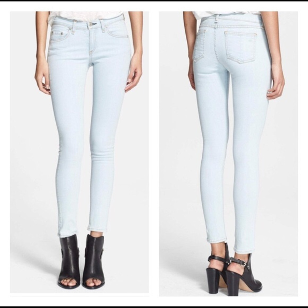 Rag & Bone White Washed Jeans. Almost New